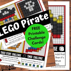 LEGO Pirate Challenge Cards | Little Bins for Little Hands