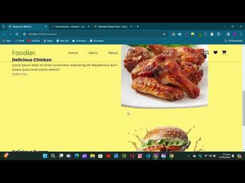 Build a Fully Responsive Restaurant Website Using HTML, CSS & JavaScript
