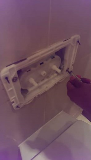 How to repair a built-in toilet.