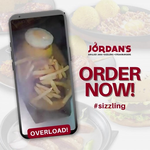 Grabe naman yan Overload Kumpleto! yumm!! 😋 This is EAT! | Jordan's - Chicken Java Sizzling Steakburgers