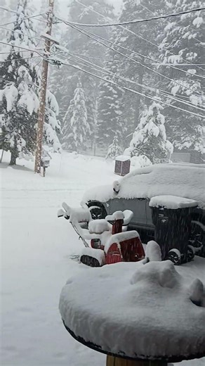 April 12, 2026 Snowstorm , Lake Tahoe Area ,SURPRISE Near End . Unexpected #shorts