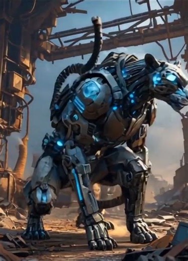 Ghost of the Ruins: A Bionic Cheetah Hunts Through the Post-Apocalyptic Wasteland