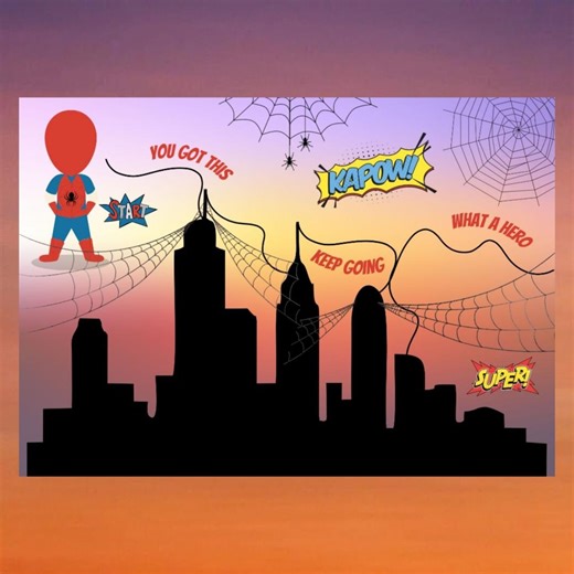 Spider Superhero Reward Chart for Kids: Potty Training, Positive Behavior (PDF Instant Download) - Etsy