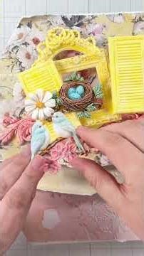 #DIY #Spring Window #HomeDecor #MixedMedia #Tutorial