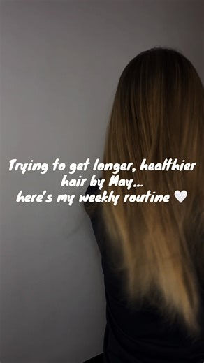 Day 19 / 120 ✨ I have until May to fix my hair… here’s the weekly routine I’m using to get longer, healthier hair 🤍 #haircareroutine #selfcare #glowupchallenge #hairtransformation #hairtips