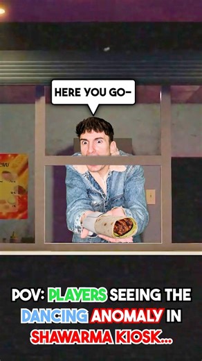 PLAYERS Seeing The DANCING ANOMALY In SHAWARMA KIOSK! 😭 #roblox #robloxshorts #shawarmakiosk