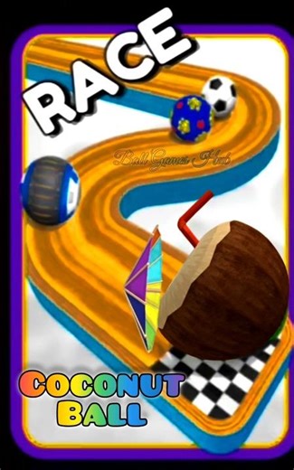 Going Balls Race Challenge | Can You Beat My Coconut Ball? 🥥🔥😳 #shotrs