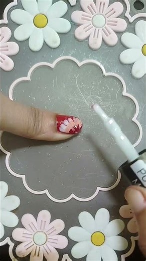 easy nail paint design for beginners #nailart