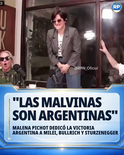 Malena Pichot dedicó la victoria argentina a Milei, Bullrich y Sturzenegger