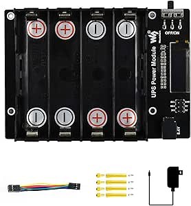 Waveshare UPS Power Module for Jetson Nano with 5V Uninterruptible Power Supply Multi Battery Protection Circuits