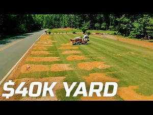 Growing Zoysia From Seed | Installing A $40,000 Lawn #ventrac #zoysia