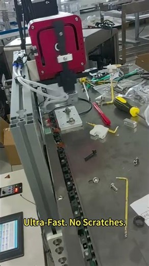 ⚡Left-Right Switching Vacuum Loader 🤖 Precision Triangle Feeding • Zero Scratches!