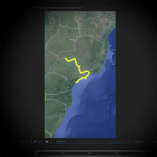 State of São Paulo - Brazil - After Effects Map Animation (no plugin)
