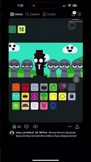 Sprunki pyramixed black