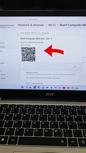 How To Find out Wi Fi Password on Windows 11_ #laptop #windows11 #wifipassword #short #tech #wifi