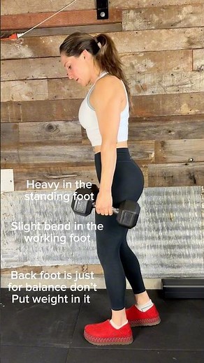 How to do a single leg dumbbell RDL!