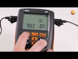 Testo 549 550 and 557 Basic Setup Instructional Video