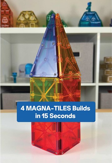 Creating 4 Simple Builds with MAGNA-TILES