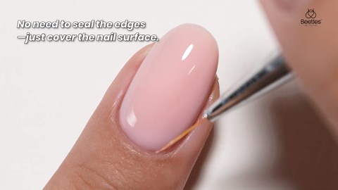 Beetles Builder Gel Low Heat, Clear Building Gel & Nail Brush