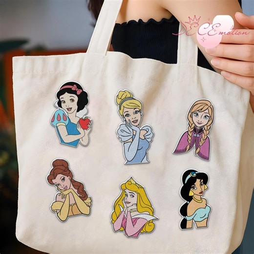 Disney Princess Embroidered Patch, Embroidery Cinderella Elsa Rapunzel Princess Birthday Girl Iron on Patch, Disney Patch for Bag Hat Shirt - Etsy