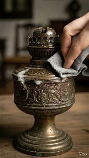 Rusty oil lamp Restoration — Satisfying Rust to Shine Transformation(ASMR)