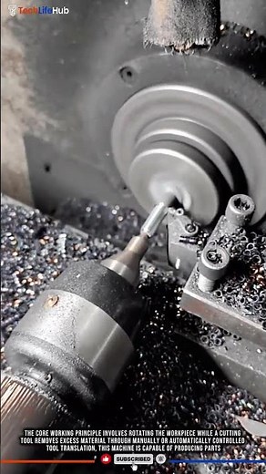 Innovation Lathe Machining: Rotational Precision, Symmetrical Forming, Metalworking Tech #tech