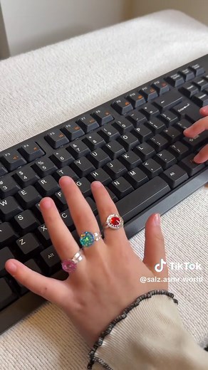 Relaxing ASMR Keyboard Tapping Sounds with My Daughter