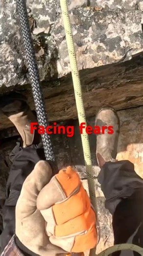 Facing Fears! #climbing #outdooractivity #shortsfeed