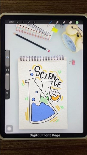 Science Notebook Cover — Easy, Clean & Fun 🔬✨👉 What should I design next?#ScienceNotes