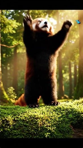Why do Red Pandas stand up? 🐼😂 #shorts #animals