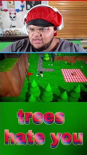 WHY DOES THE TREES HAVE GUNS #treeshateyou #gaming #indiegaming #shortsviral