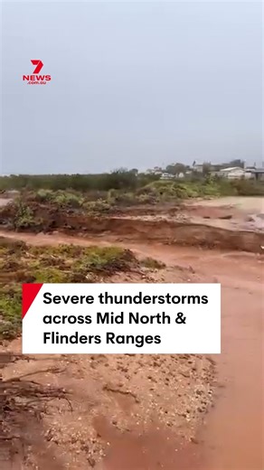 Parts of the Mid North and Flinders Ranges are underwater as severe thunderstorms bring flash flooding. Braemar Station, north-east of Burra, recorded the highest 24-hour rainfall of 149mm. | 7NEWS Adelaide