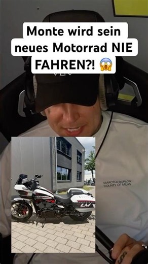 Monte will never ride his motorcycle?!
