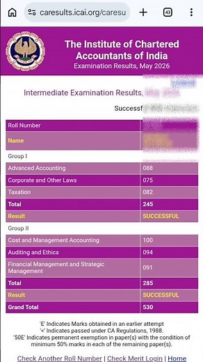 unexpected😱 ca inter may 2026 result