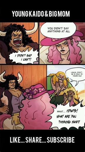 Young Kaido & Big Mom Funny Rocks Pirates Comic! 🏴‍☠️😂