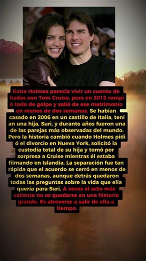 La historia de Katie Holmes