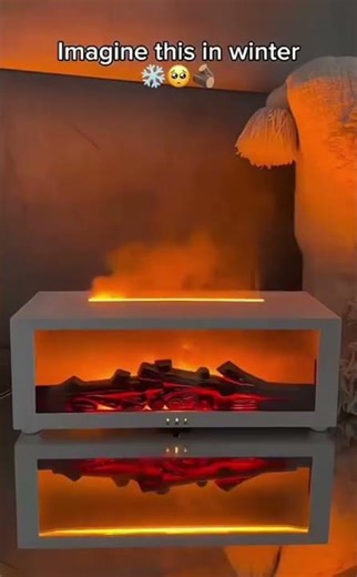 New Flame Aromatherapy Essential Oil Diffuser – 3D Flame Humidifier with Large Fog Volume.