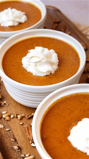 Skip the crust! 🎃 Baked pumpkin custard cups