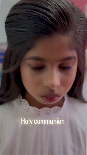 libinsha bridal makeup artist on Instagram: "Holy communion 🕊️🕊️🕊️makeover"