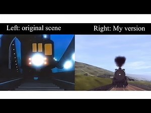 Train crash scene comparison The Car Chase and Oliver & Company (better with headphones to compare)