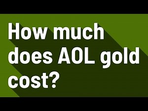 How much does AOL gold cost?