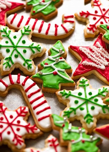 Christmas Cookies! (Vanilla Biscuits/Sugar Cookies)