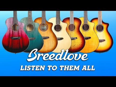 Playing Tons of Breedlove Guitars! | Best of Breedlove Compilation