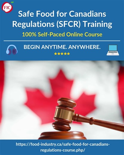 Safe Food for Canadian Regulations (SFCR) Training