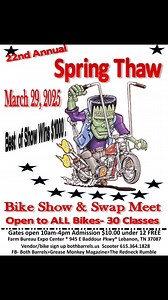 Don’t miss our 22nd Annual Spring Thaw. Open to ALL motorcycles. #harleydavidson #chopper #motorcycle | The Redneck Rumble