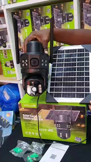 Caméra énergie solaire 4G Avec puce ça fonctionne Avec connexion Prix 40 000f Commandé maintenant Je suis Adjame vert gare UTB Livraison partout Abidjan Contact 01 02 82 50 77 | Chen china