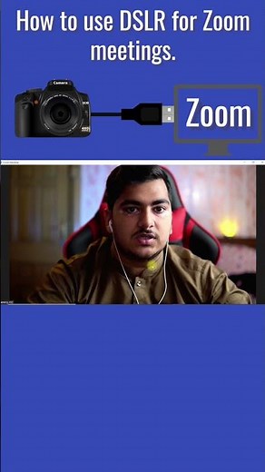 How to use dslr for zoom meetings #shorts