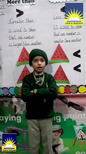 More Than & Less Than 🔢 | Class One Math Activity | Dar-e-Arqam School Awan Chowk Campus