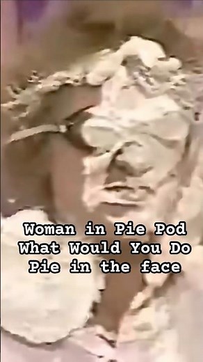 Pie in the face from the Pie Pod to woman on What Would You Do #pieintheface #piethrowing #womanpied