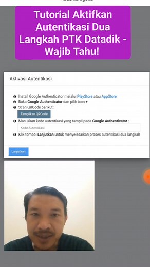 Tutorial Aktifkan Autentikasi Dua Langkah PTK Datadik - Wajib Tahu! 🔐✅ Bapak/Ibu Guru, jangan sampai akun PTK Datadik Anda tidak aman! Simak tutorial lengkap cara mengaktifkan autentikasi dua langkah agar akun Anda terlindungi dengan maksimal. Ikuti langkah-langkahnya sampai berhasil ✔️ #PTKDatadik #AutentikasiDuaLangkah #KeamananAkun #TutorialGuru #Datadik #GTK #LoginAkunPTK #SekolahDigital #GuruIndonesia #GuruMantap45 Kementerian Pendidikan Dasar dan Menengah | Guru Mantap 45